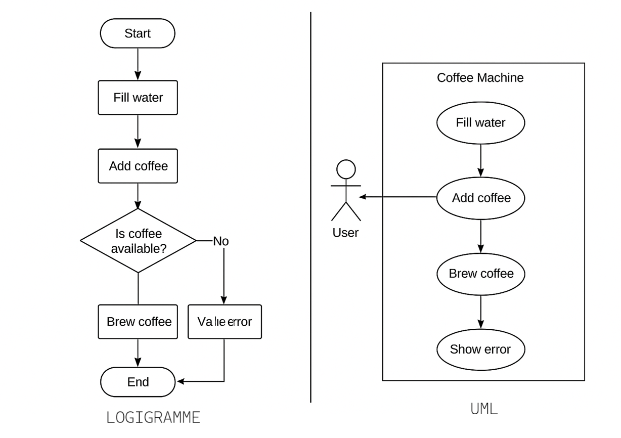Logigramme vs UML